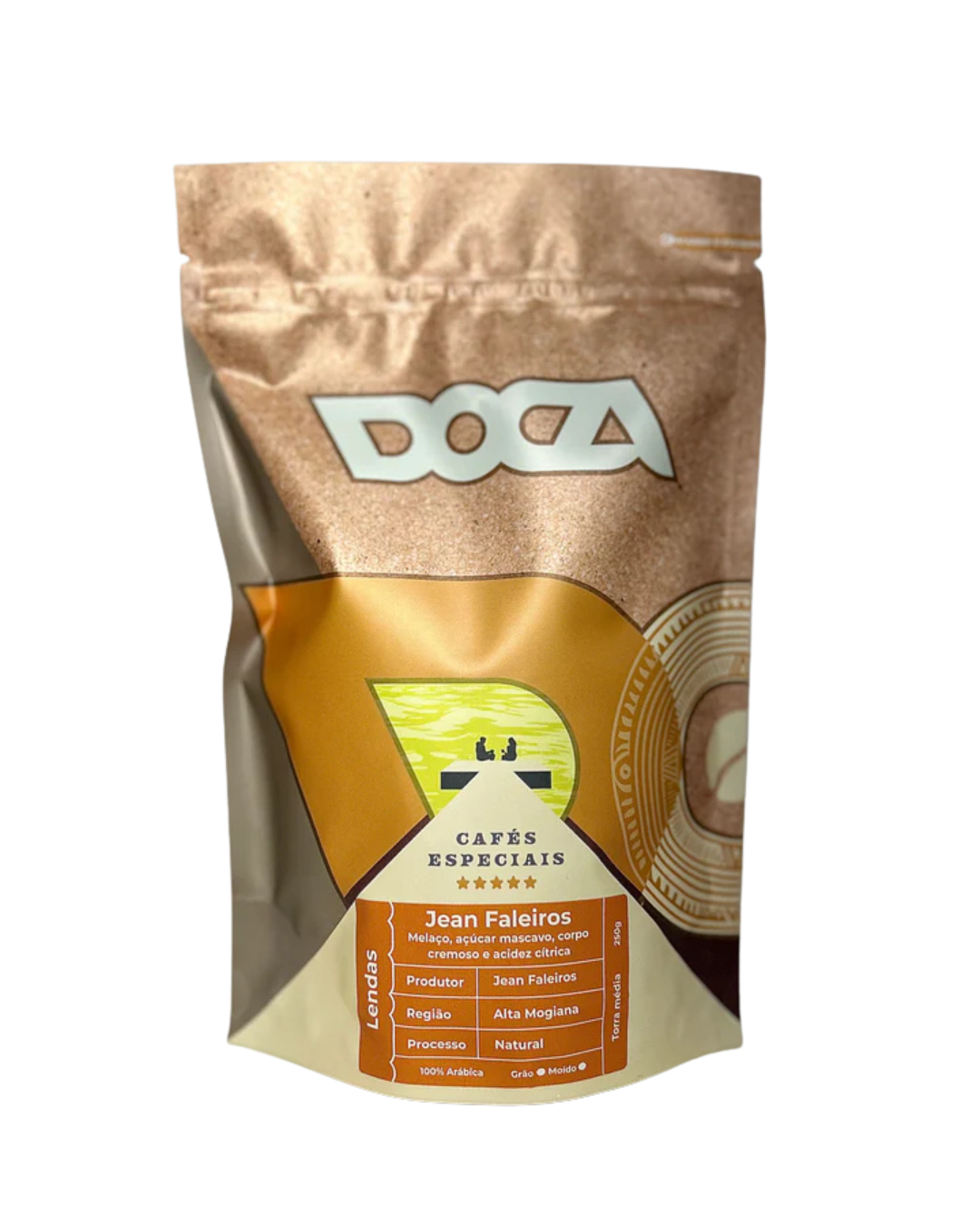 CAFÉ DOCA JEAN FALEIROS NATURAL 250g - 86,5 PONTOS