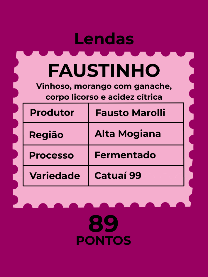 FAUSTINHO - PRODUTOR PREMIADO 250g - 89 PONTOS