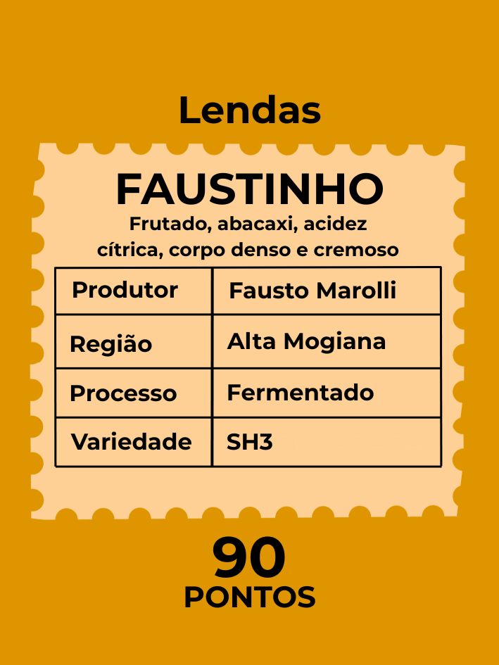CAFÉ DOCA FAUSTINHO FERMENTADO 1kg - 90 PONTOS