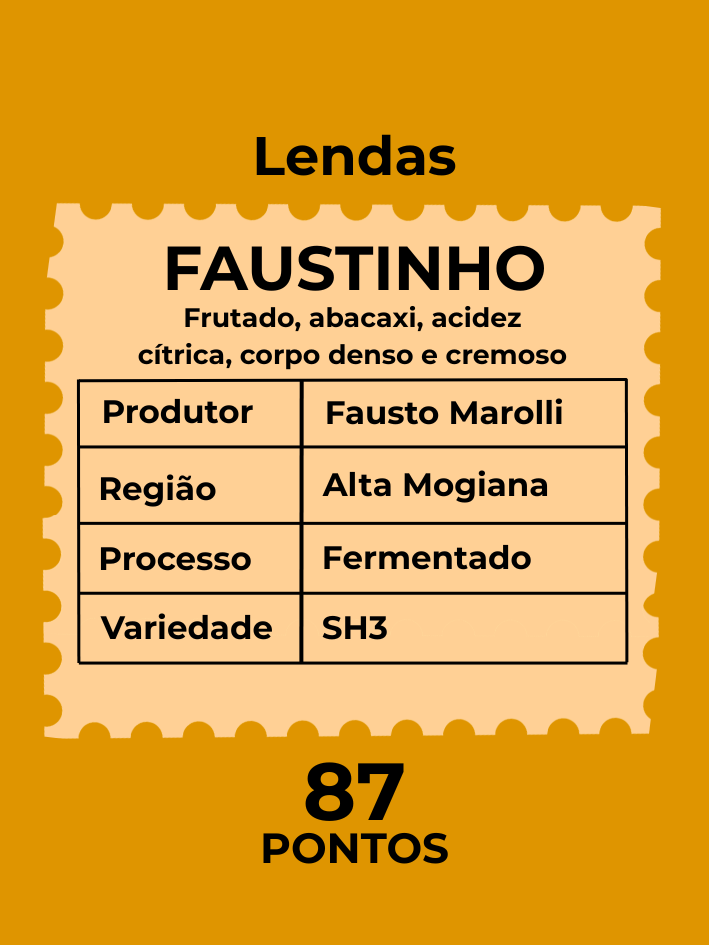 CAFÉ DOCA FAUSTINHO FERMENTADO 250g - 87 PONTOS